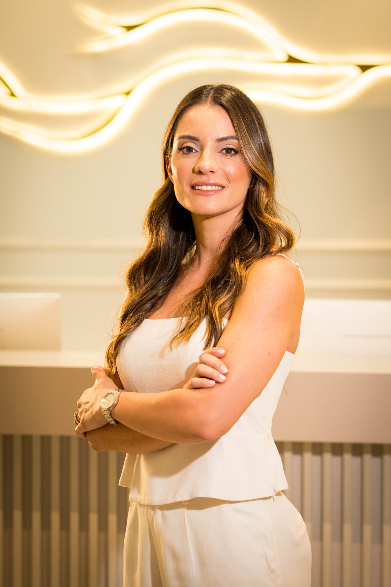 Luana Bermejo, nutricionista, em seu consultório
